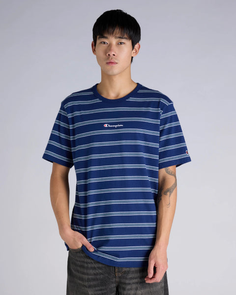 SCRIPT STRIPE TEE