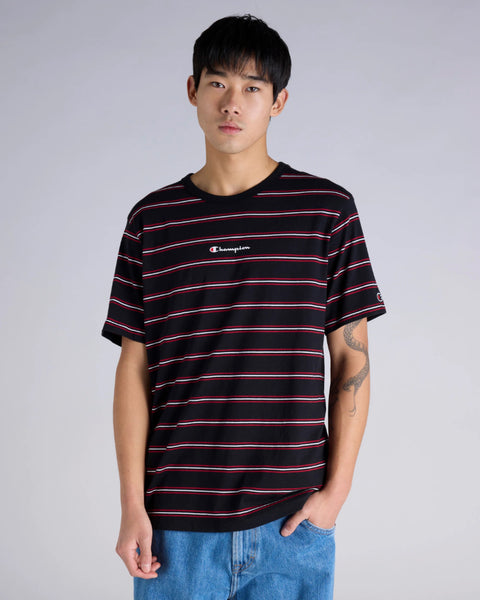 SCRIPT STRIPE TEE