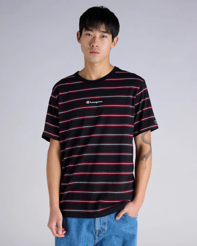 SCRIPT STRIPE TEE