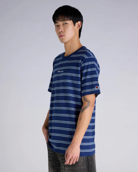 SCRIPT STRIPE TEE