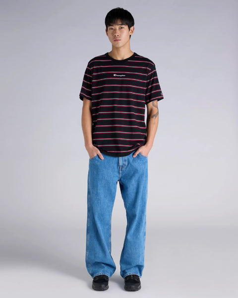 SCRIPT STRIPE TEE